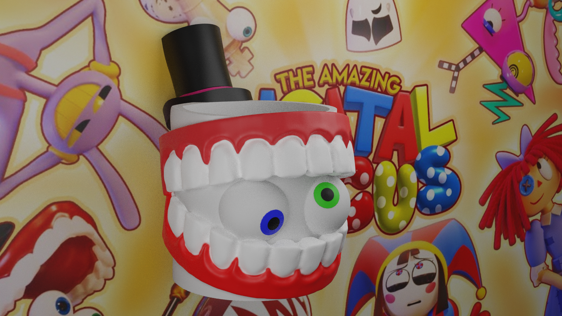 STL file mug. Teeth (caine) the amazing digital circus!・ to download and 3D print・Cults