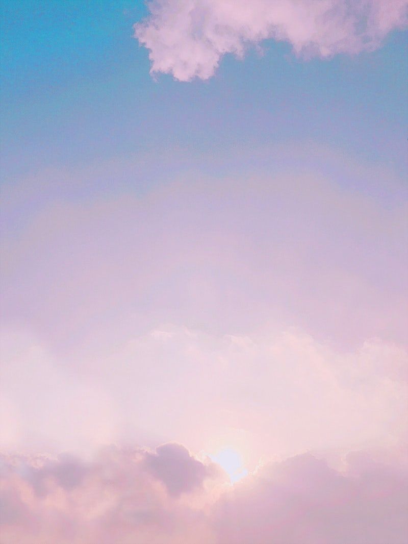 photo of pink and blue clouds. Clouds, Sky image, Pastel sky