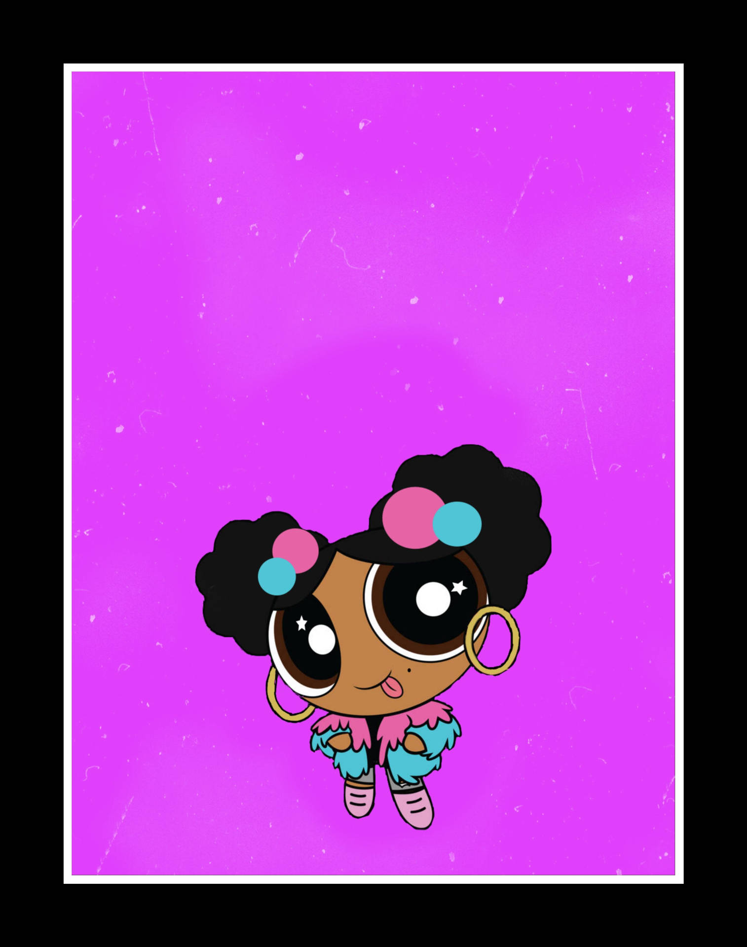 Download Baddie Aesthetic Black Power Puff Girl Wallpaper