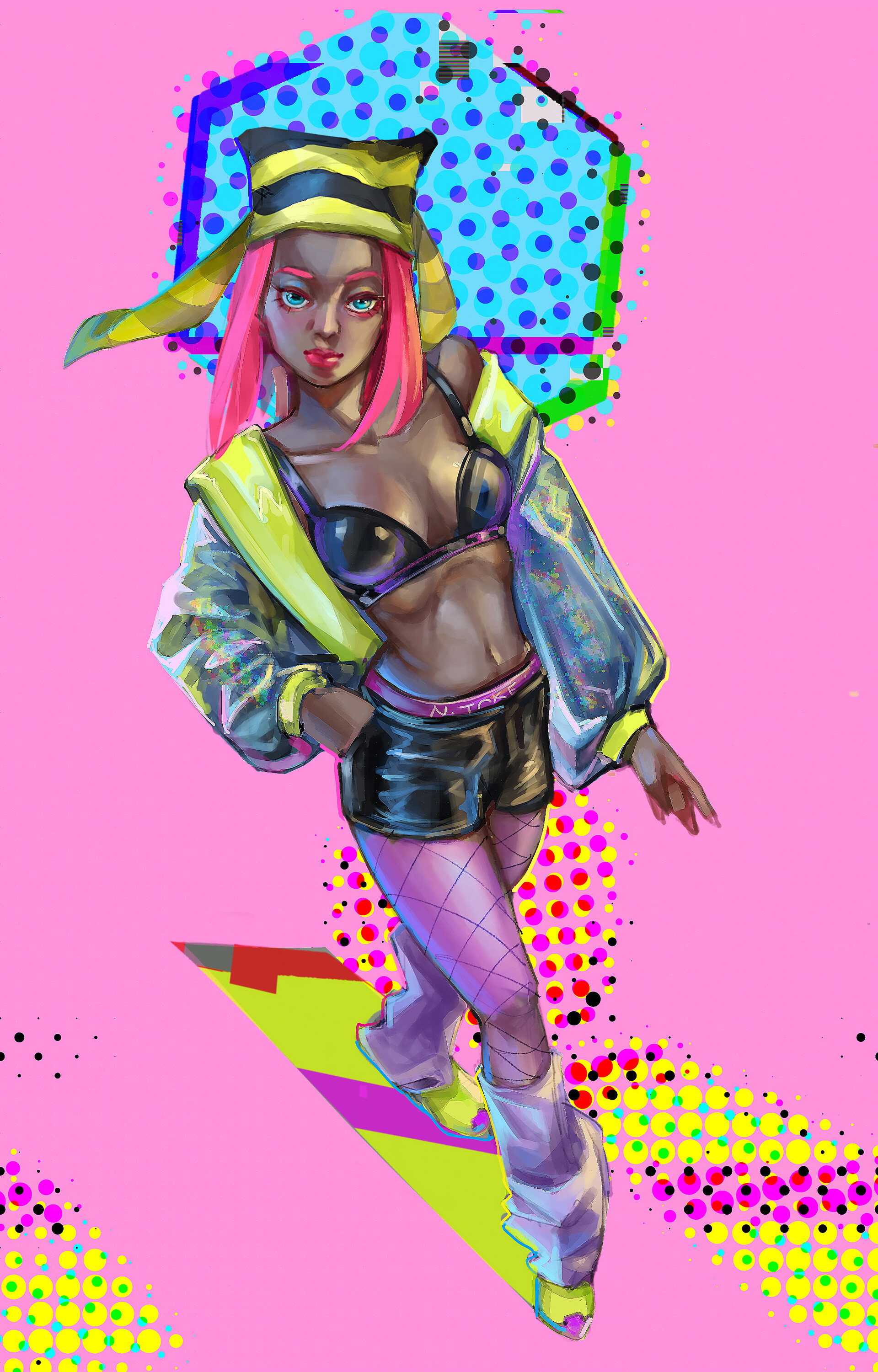 y2k Girl Character Design