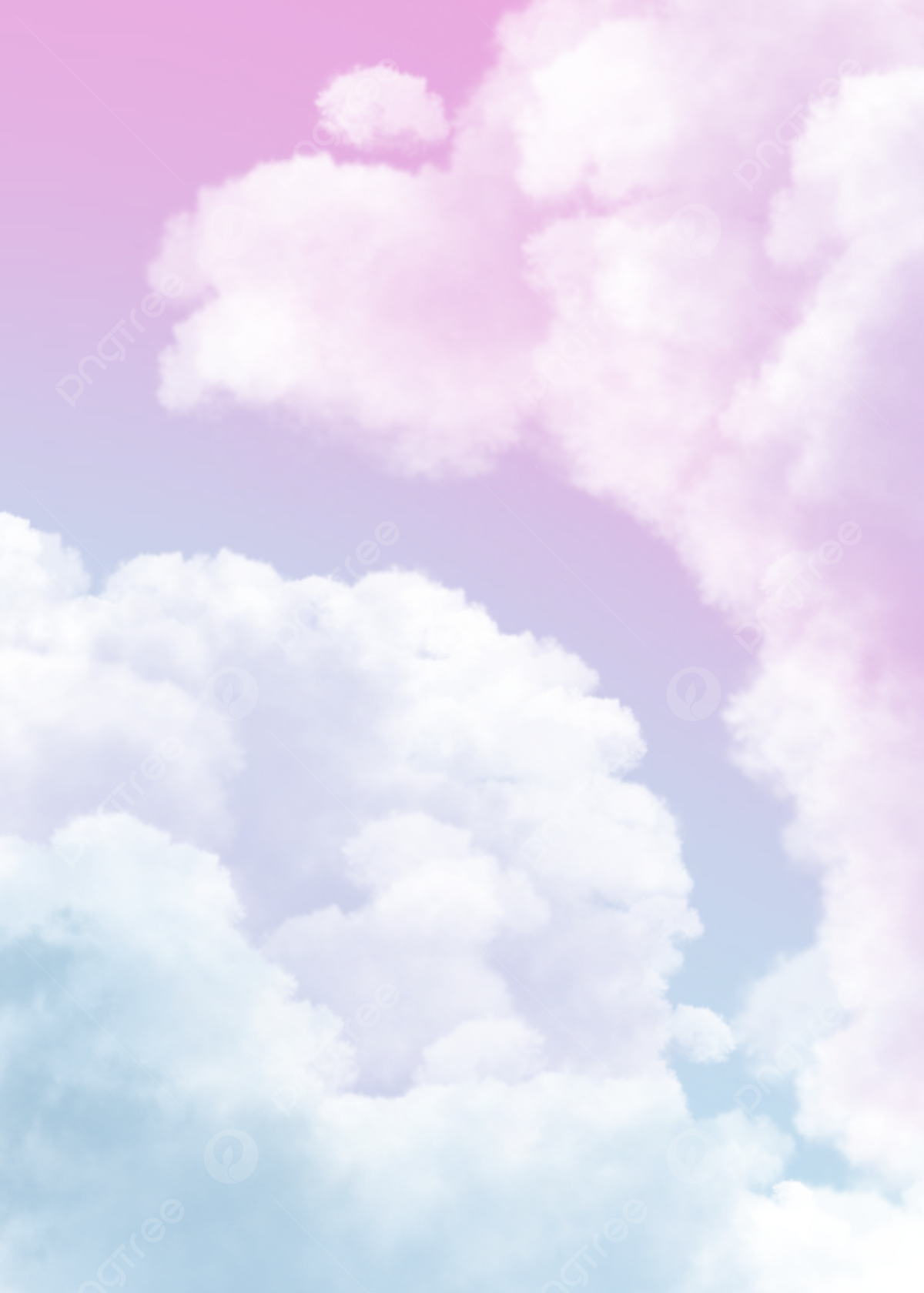 Pink Blue Dream Sky Cloud Background Wallpaper Image For Free Download