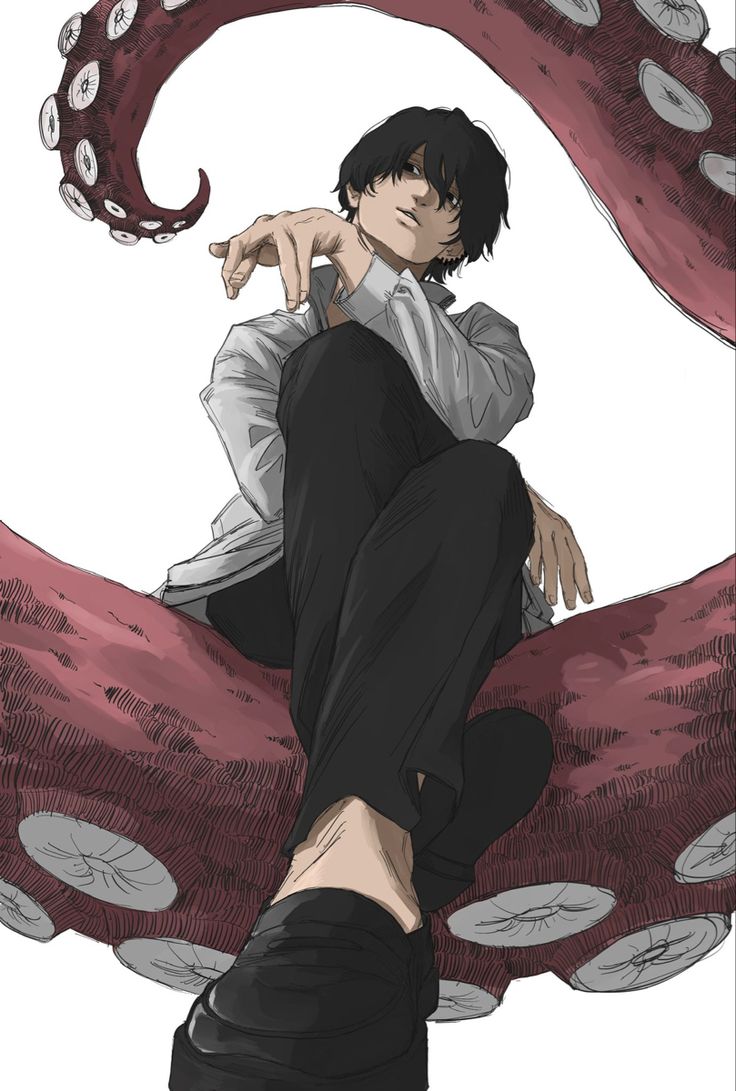 Hirofumi Yoshida. Chainsaw, Character art, Anime art