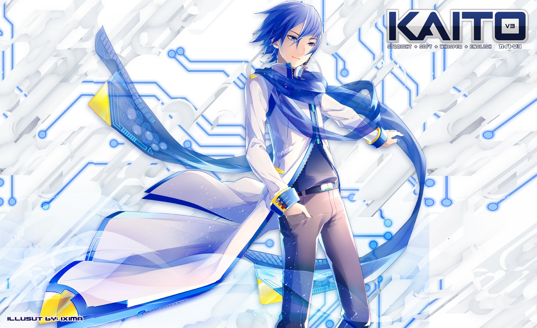 ixima vocaloid kaito male wallpaper