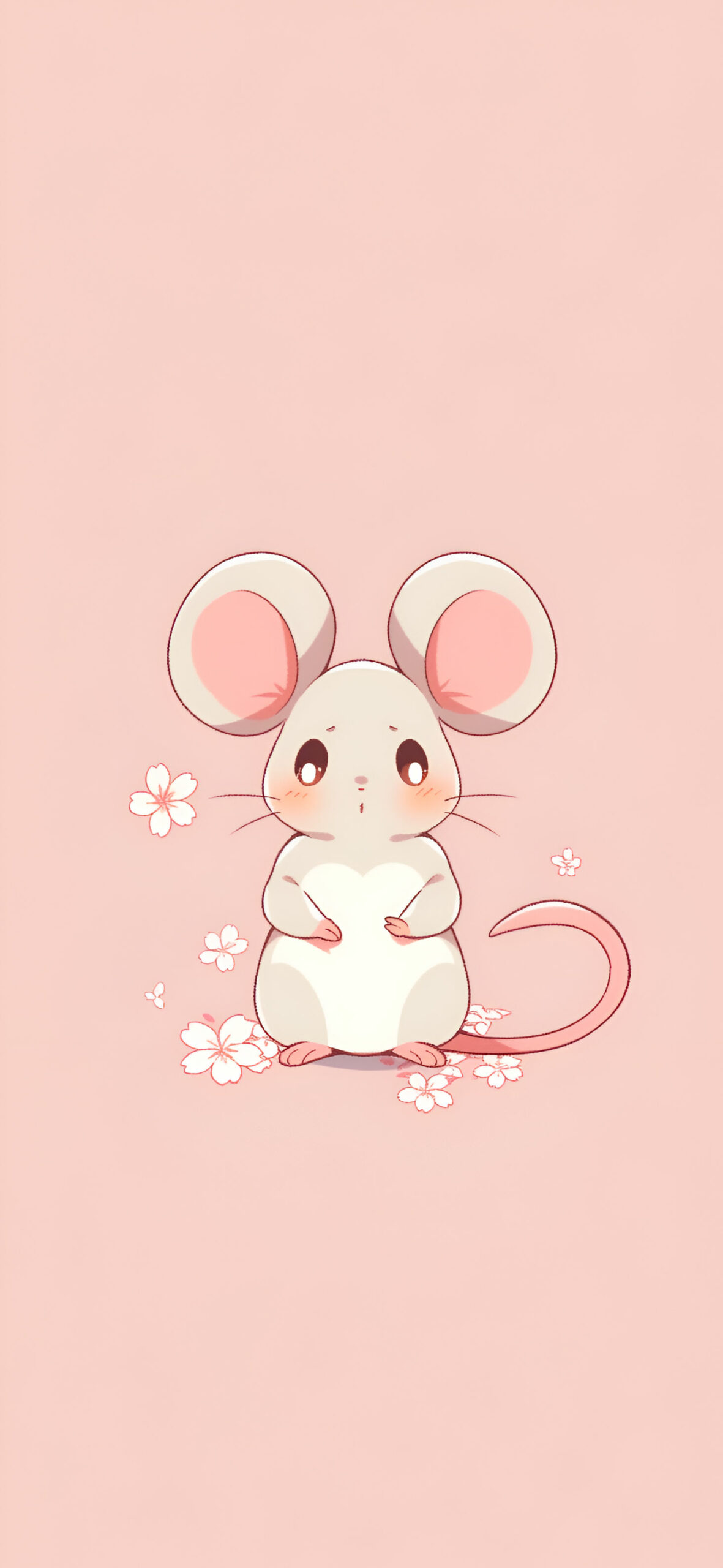 Startled Little Mouse Beige Wallpaper Cute Wallpaper HD