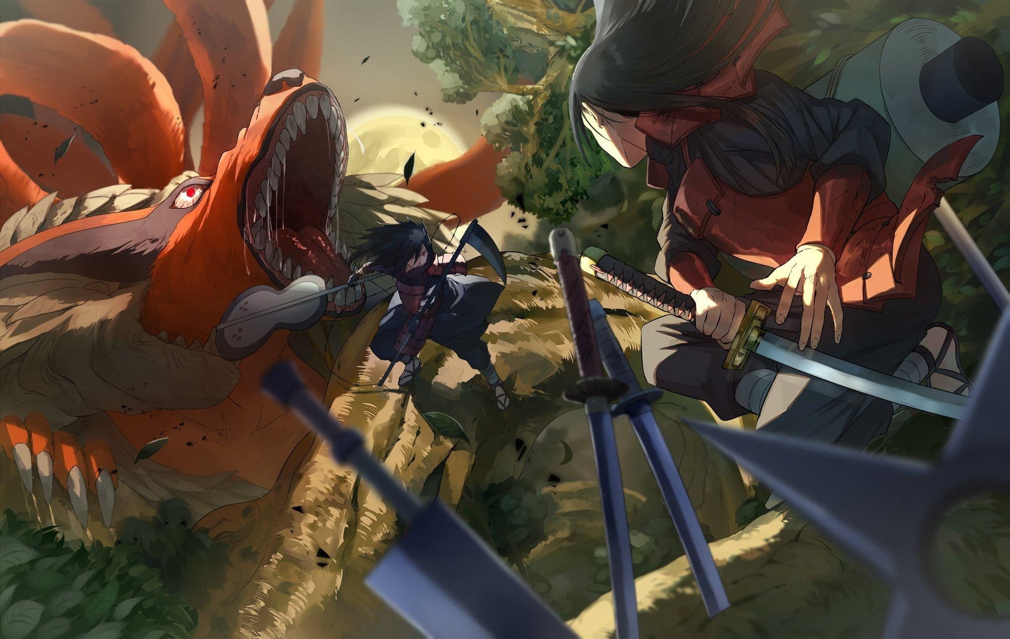 naruto #kyuubi uchiha madara senju hashirama #Anime P #wallpaper #hdwallpaper #desktop. Madara uchiha, Naruto uzumaki art, Naruto image