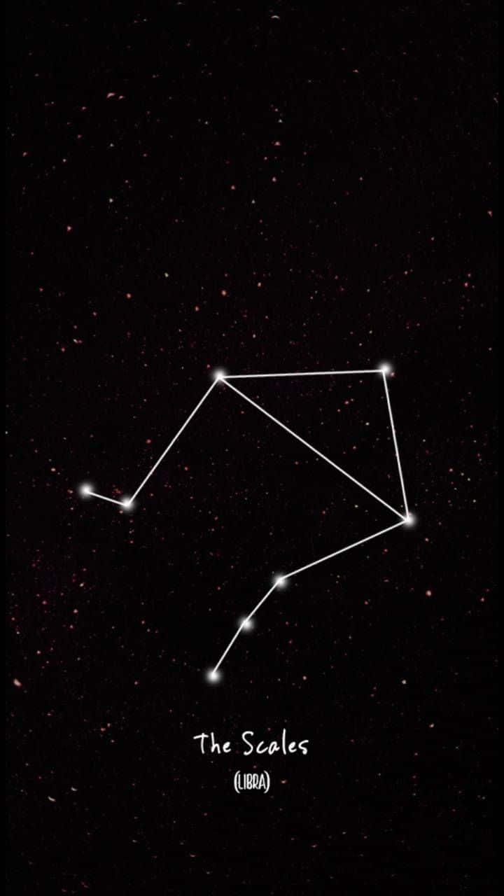 Download Cute Libra Zodiac Constellation Graphic Art Wallpaper