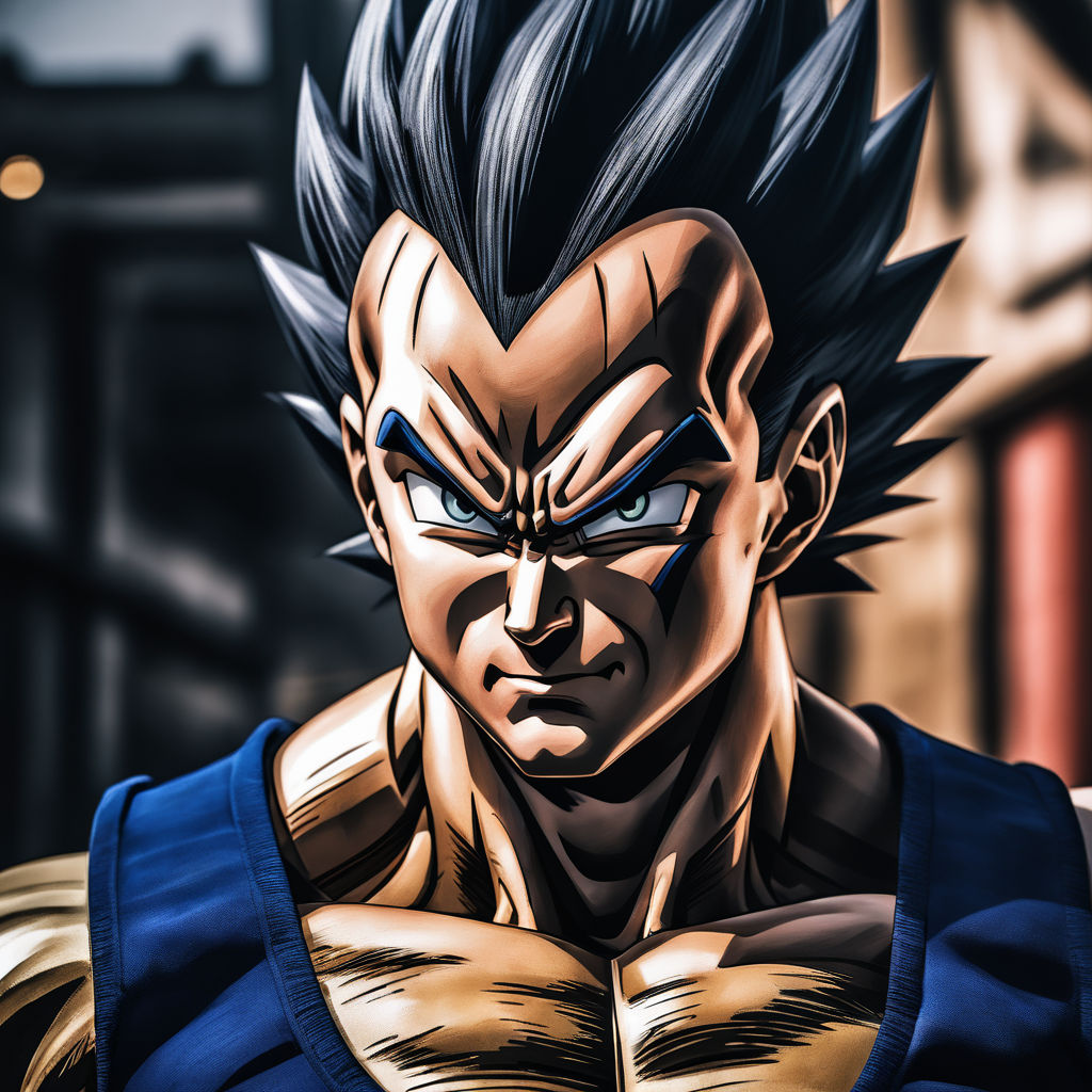 Vegeta Blue Black life staff