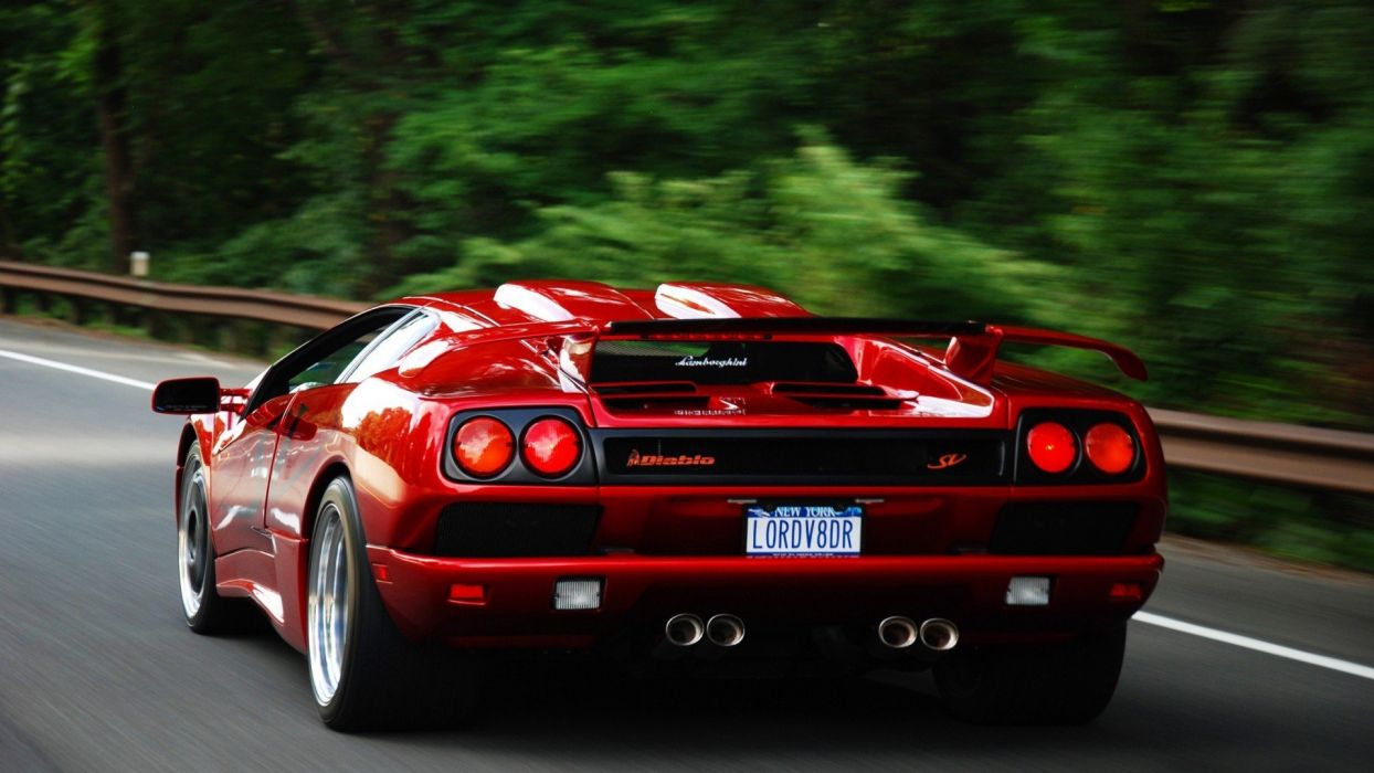 Cars Lamborghini Diablo italian cars wallpaperx1080