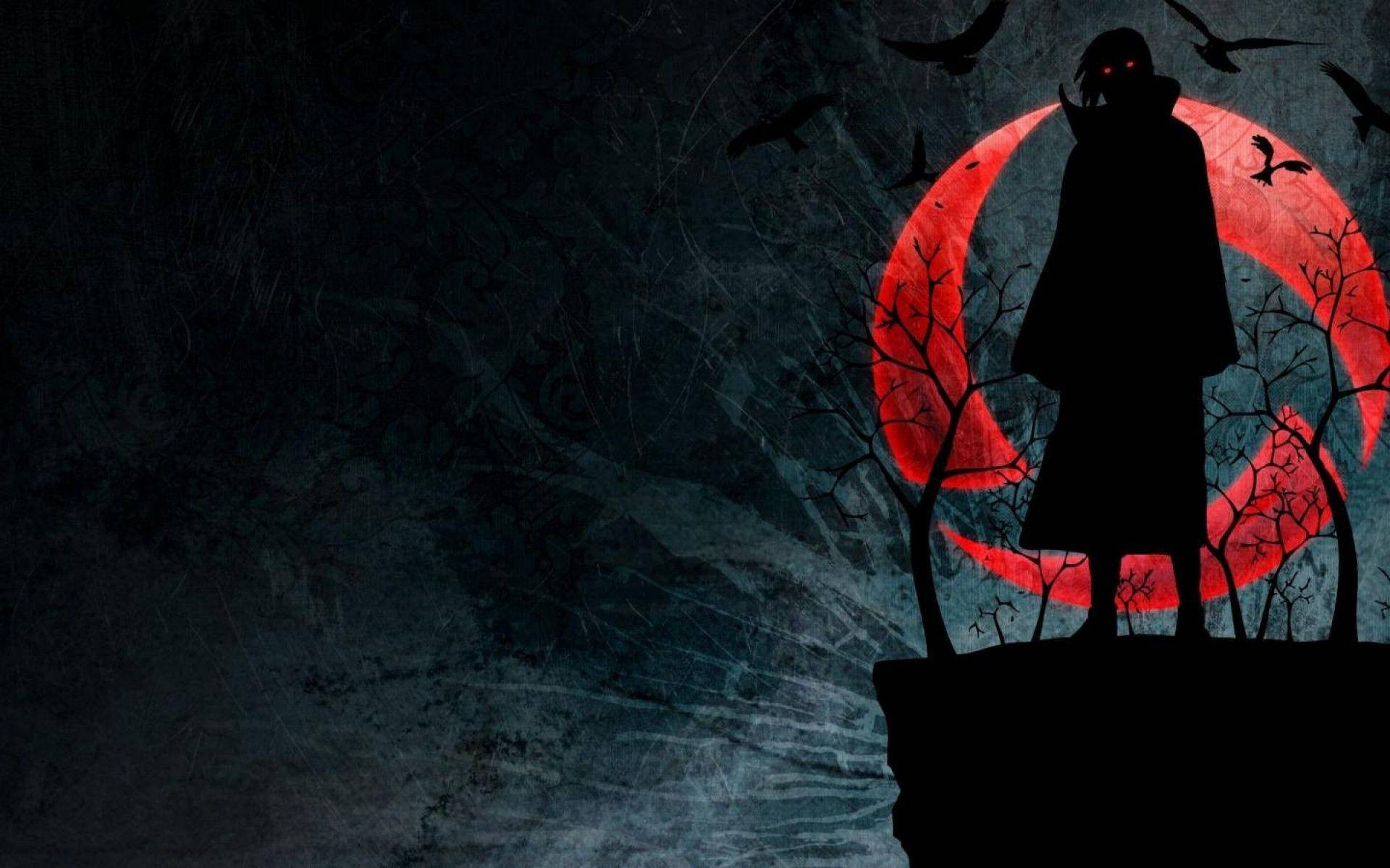 Download Sharingan Silhouette Uchiha Itachi Wallpaper