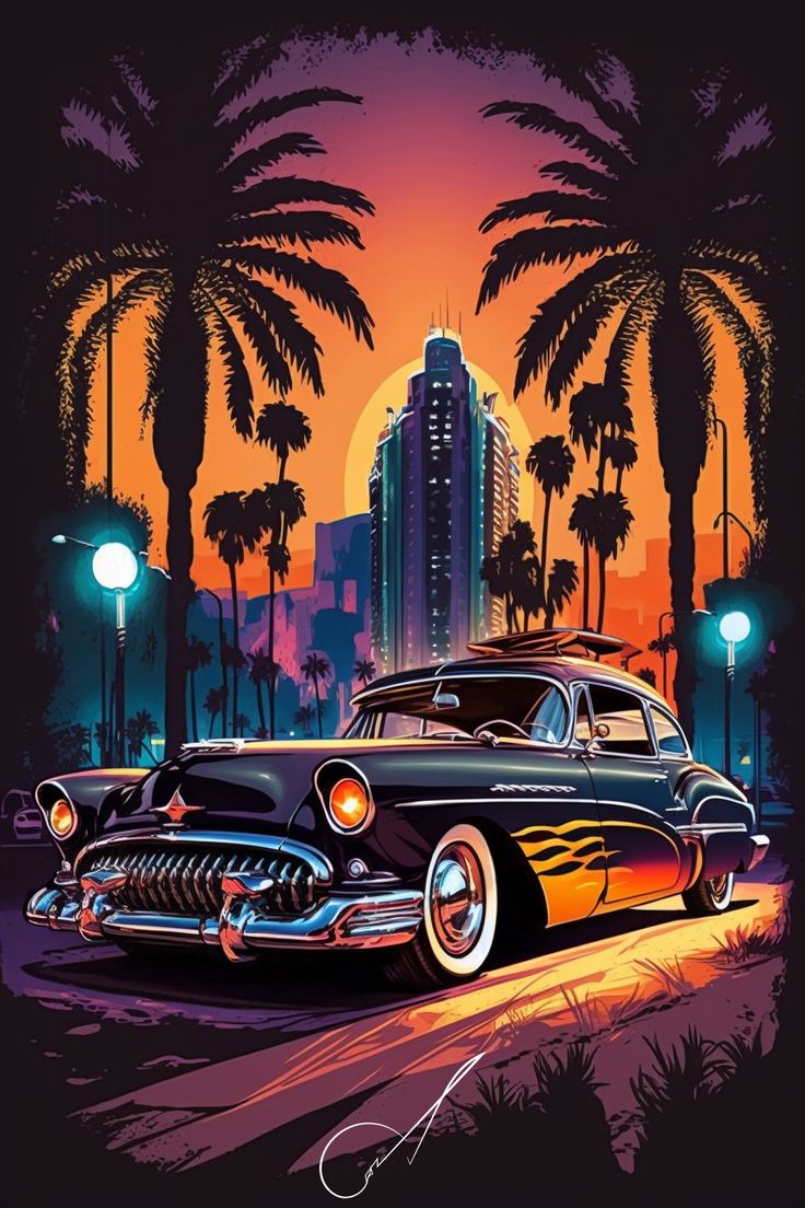 classic car art. Cool wallpaper art, New nature wallpaper, Android wallpaper vintage