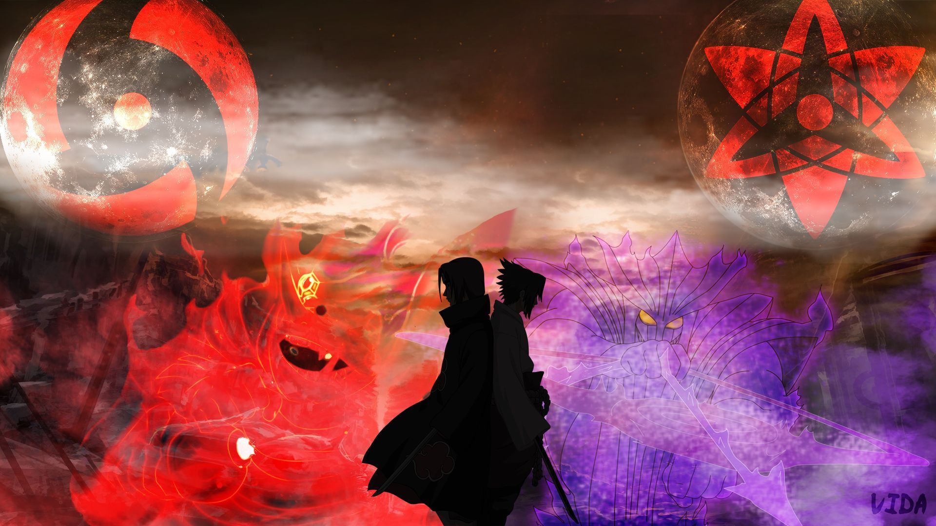 Image result for itachi and sasuke wallpaper. idea. Itachi. Sasuke and itachi, Itachi uchiha, Uchiha