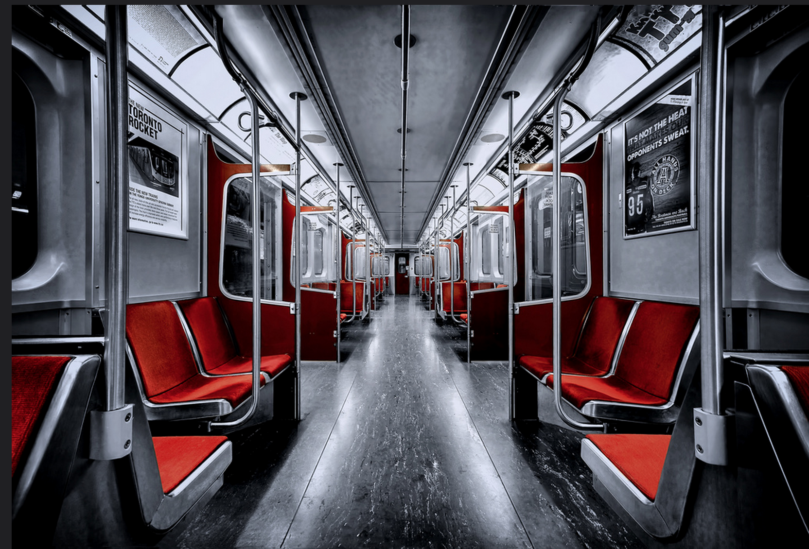 TTC Subway car. Hdr photography, Toronto subway, Subway