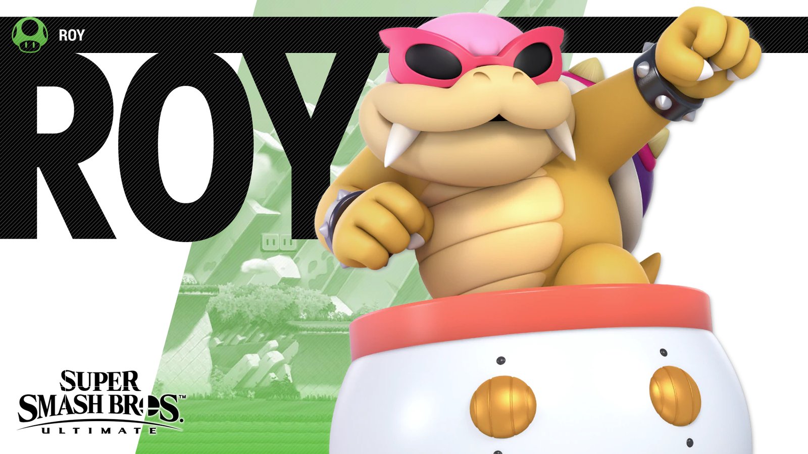 Super Smash Bros Ultimate Roy Wallpaper with Monocle
