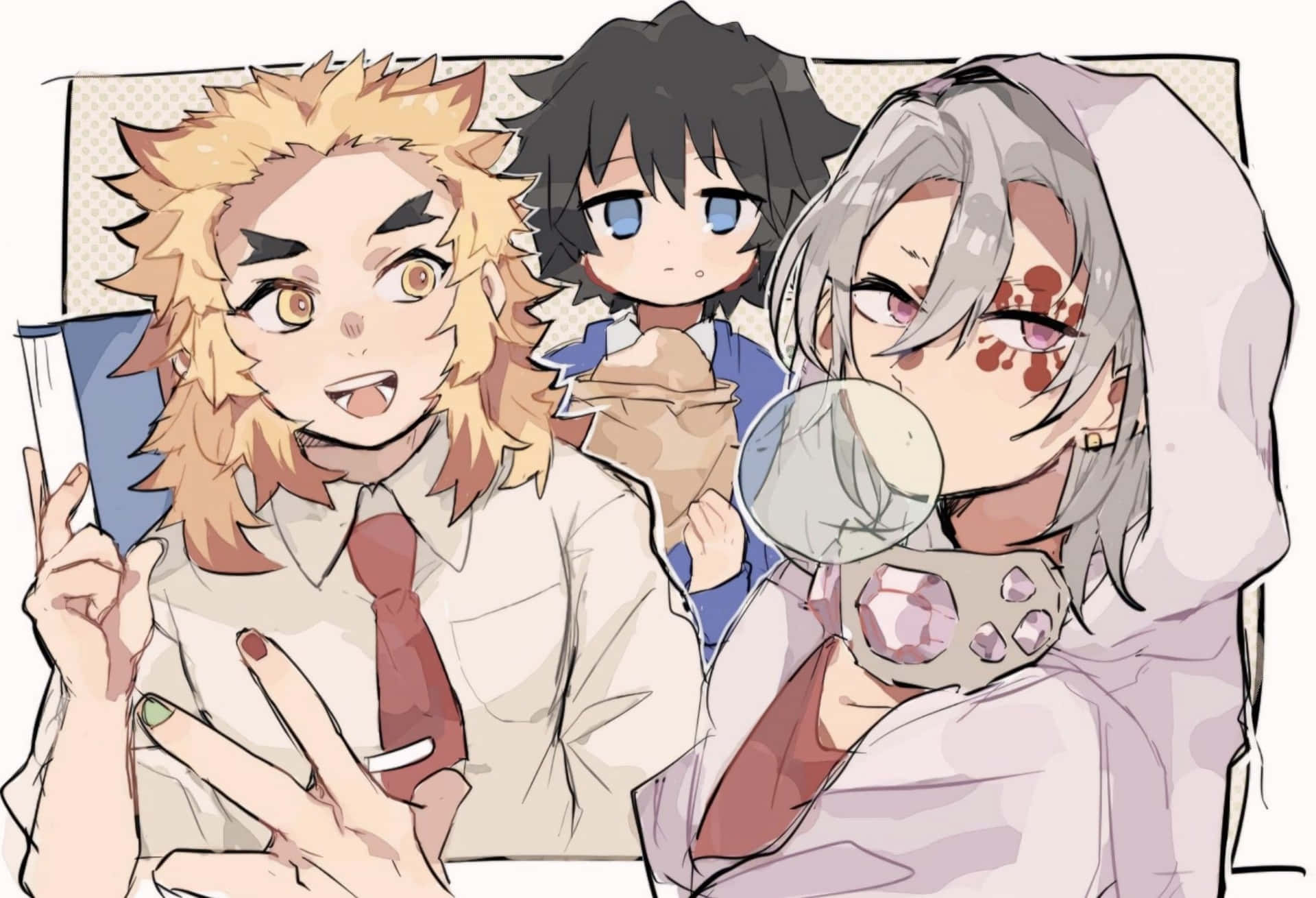 Download Rengoku and Tengen: Heroes of Demon Slayer Wallpaper