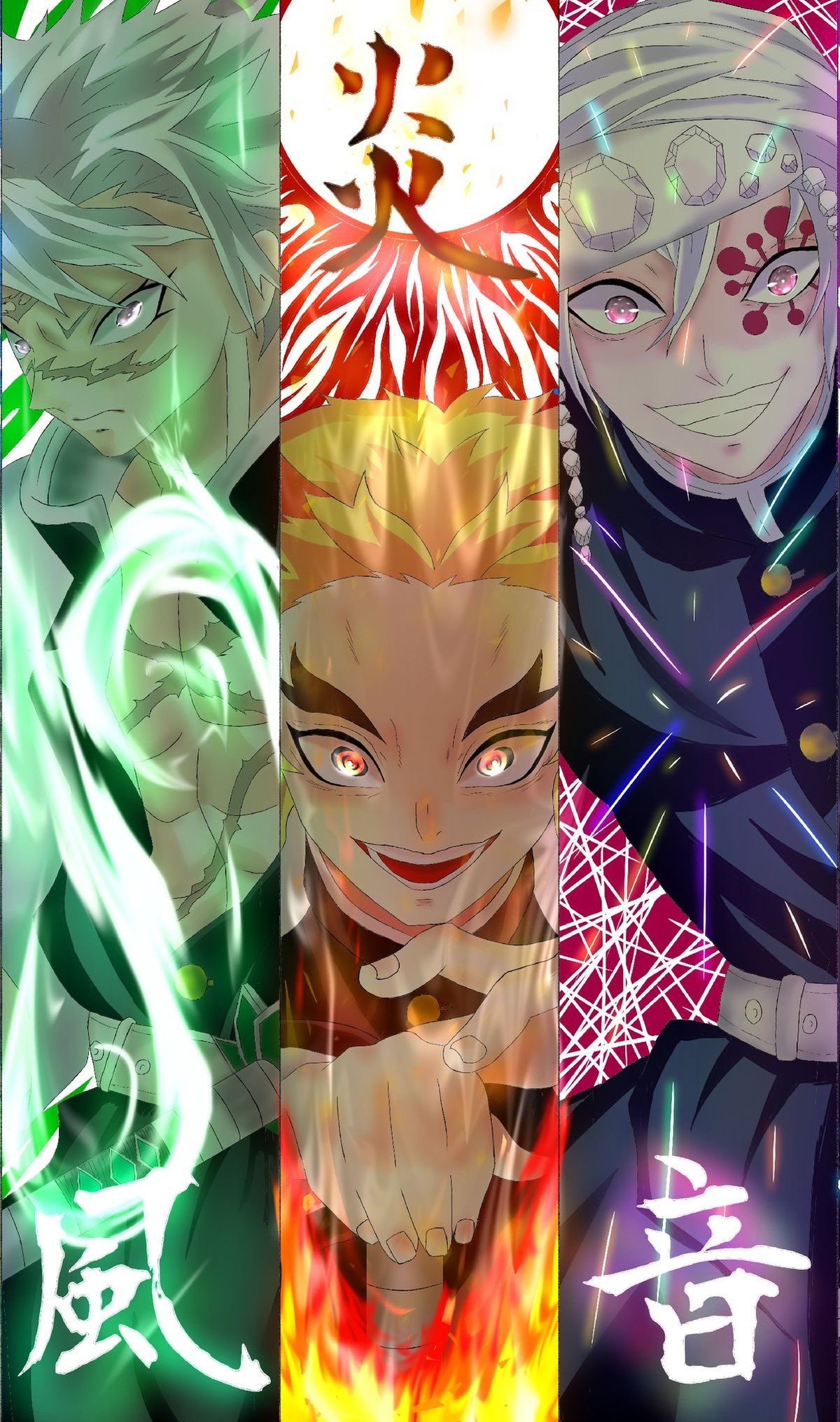 Daily Demon Slayer Pillars Hashirama X Rengoku X Tengen