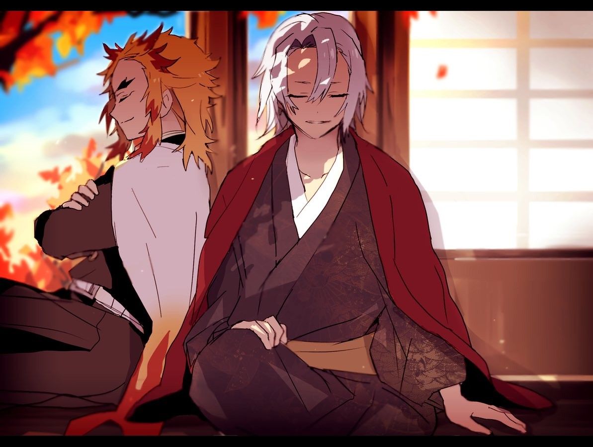 Save & Follow. Tengen Uzui • Kyojuro Rengoku • Demon Slayer • Kimetsu no Yaiba. Slayer, Demon, Anime