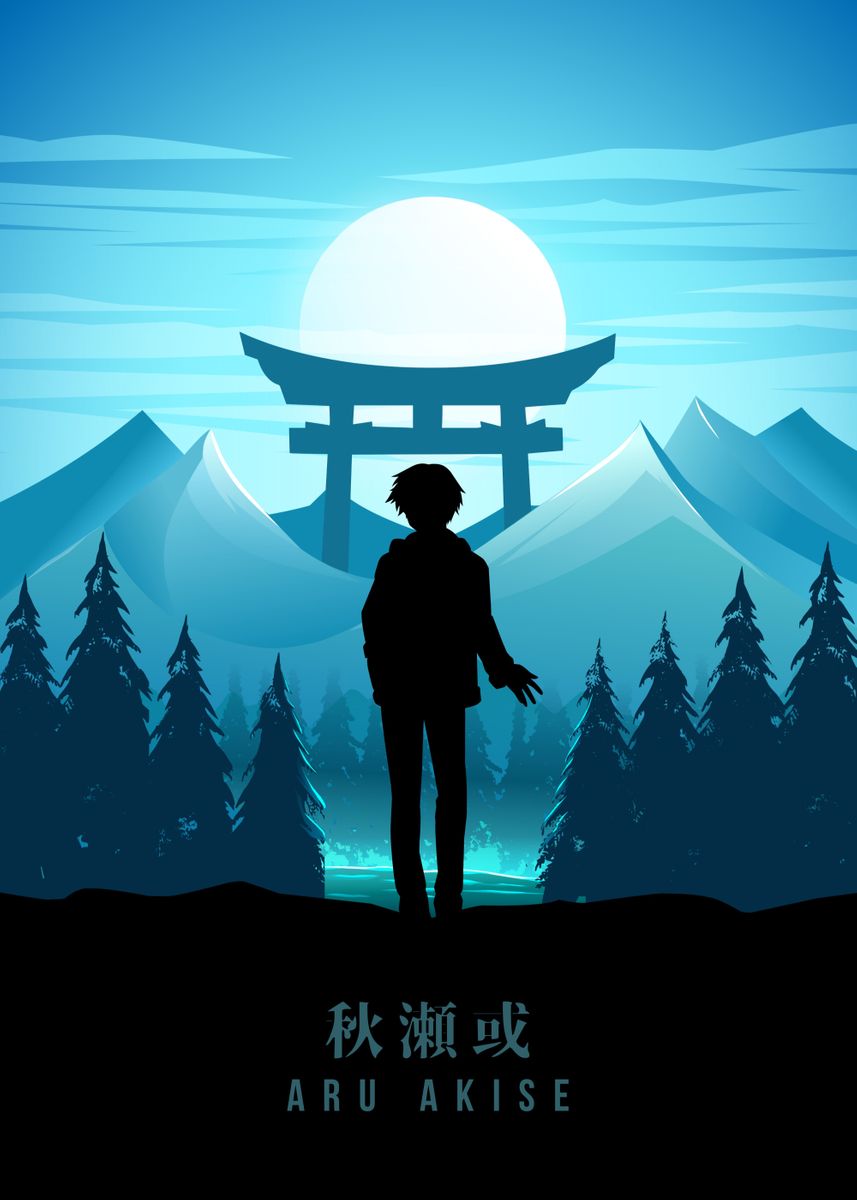 Aru Akise Mirai Nikki' Poster