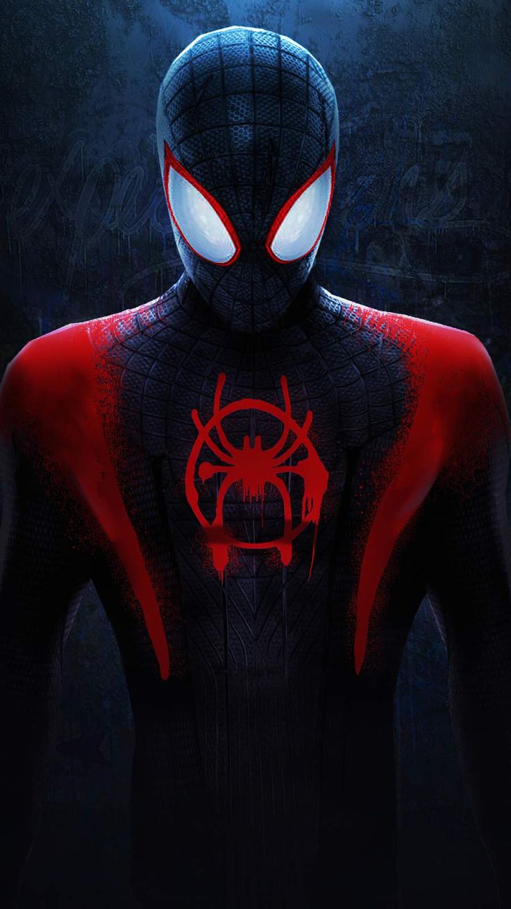 Black Spider Man iPhone Wallpaper