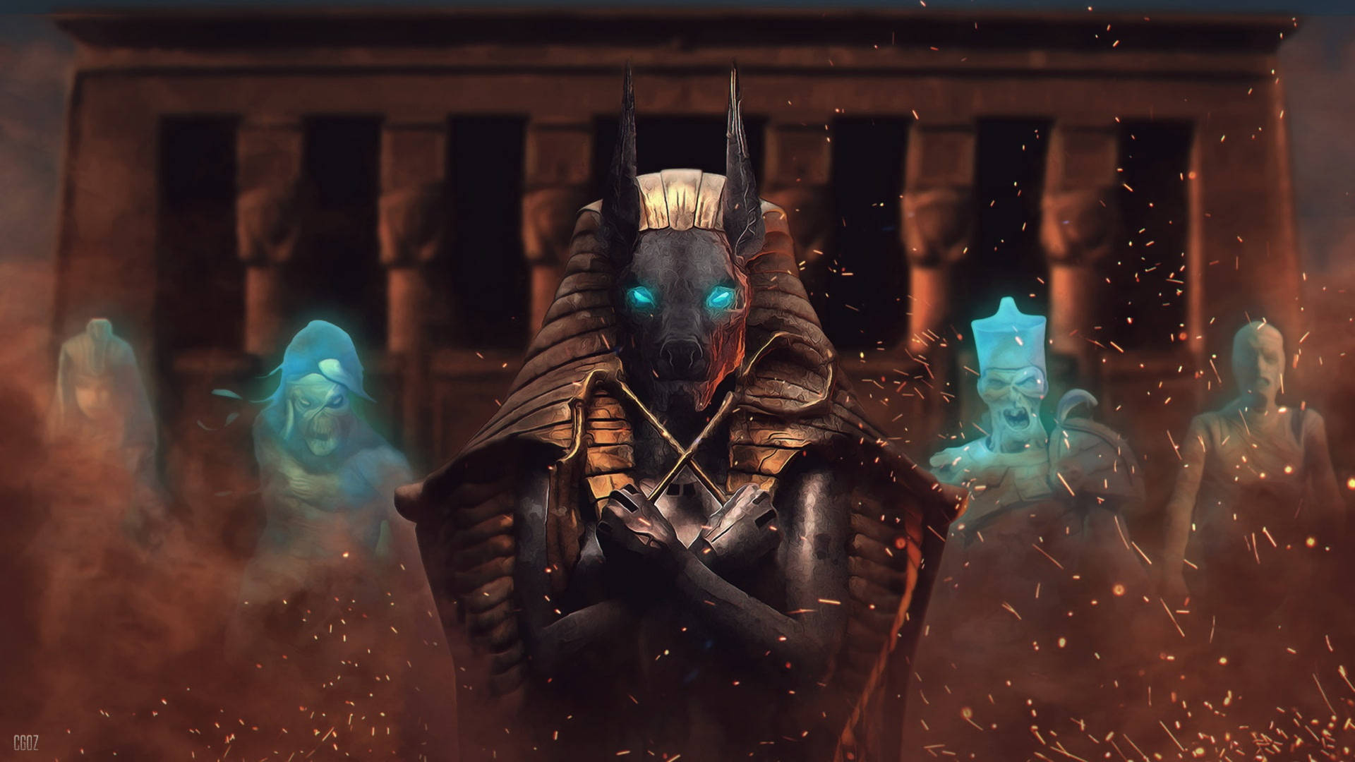 4k Anubis Wallpaper
