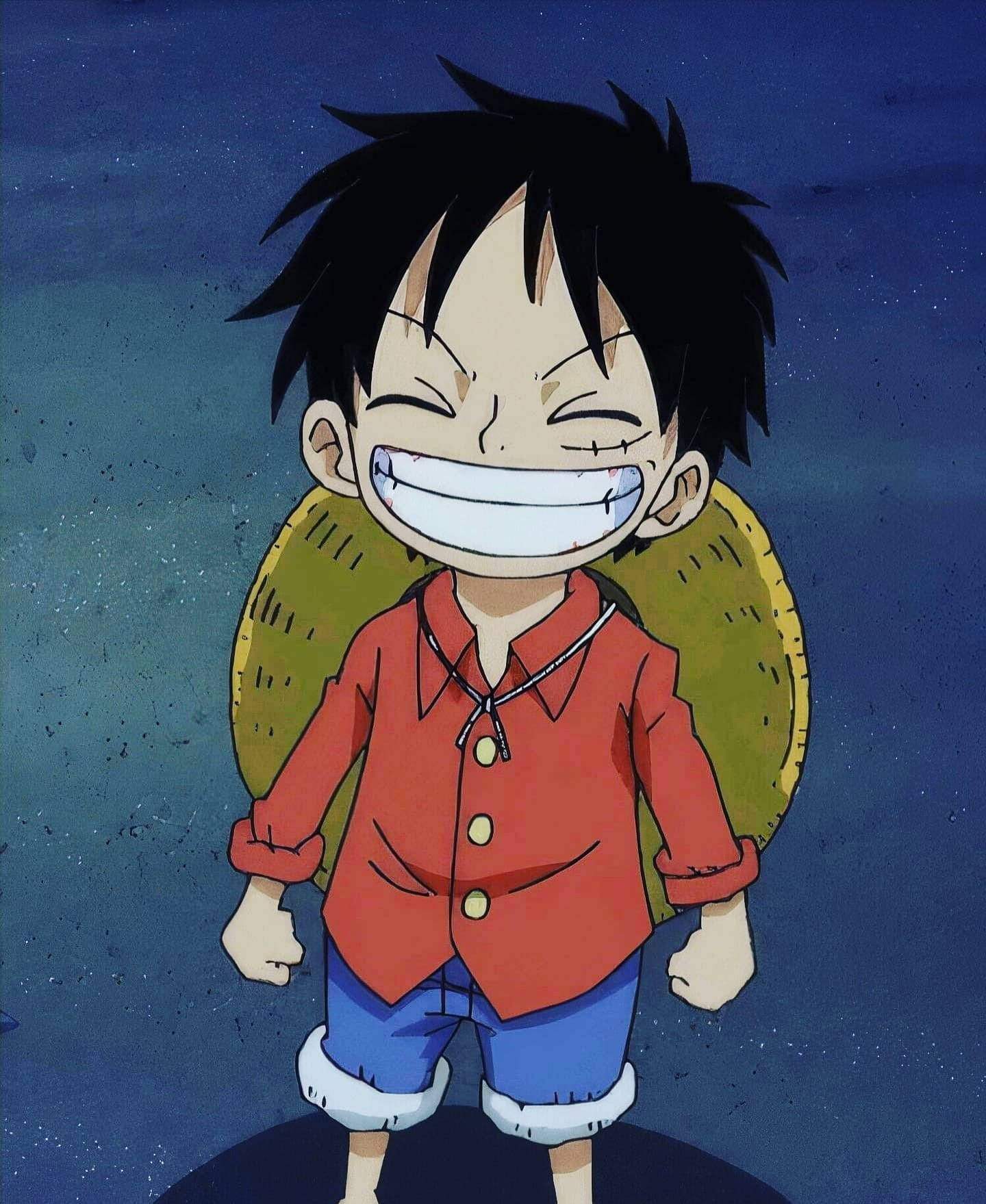 Download Adorable Young Luffy Aesthetic Wallpaper