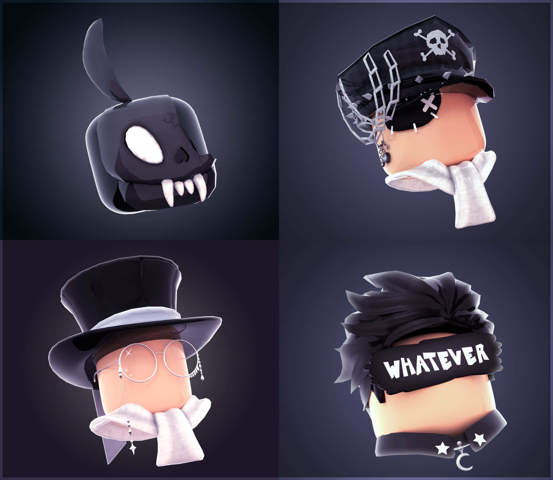 Download Black Collage Roblox PFP Wallpaper