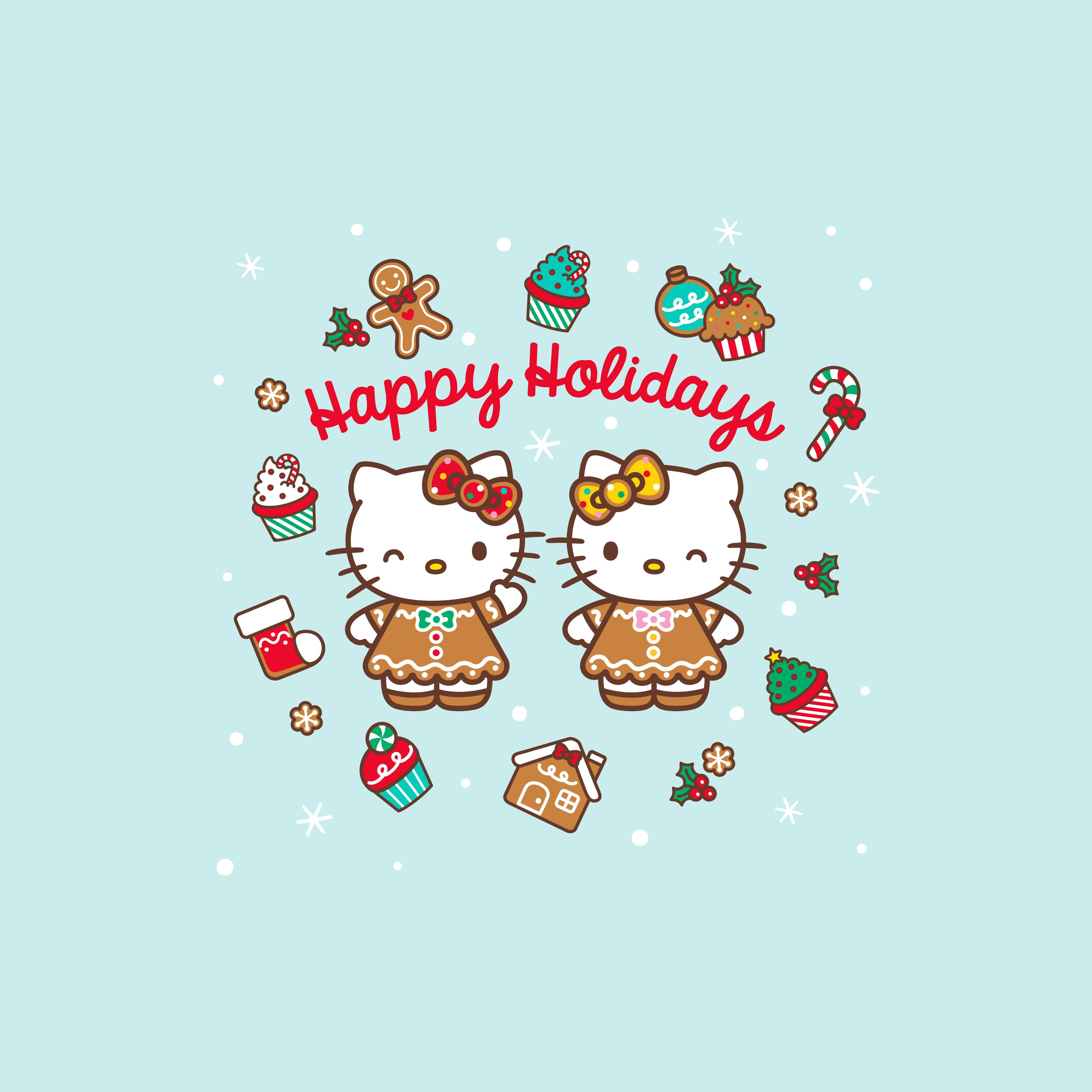 Happy holidays Wallpaper 4K, Cute hello