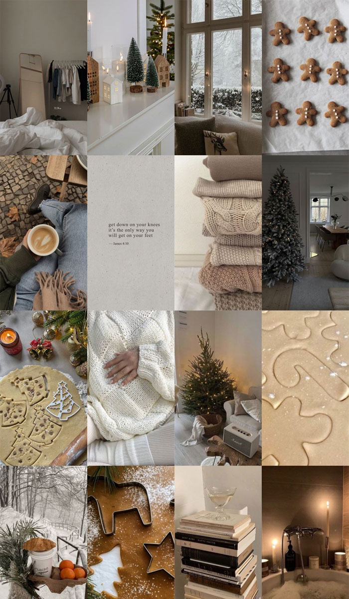 Christmas Collage Aesthetic Ideas