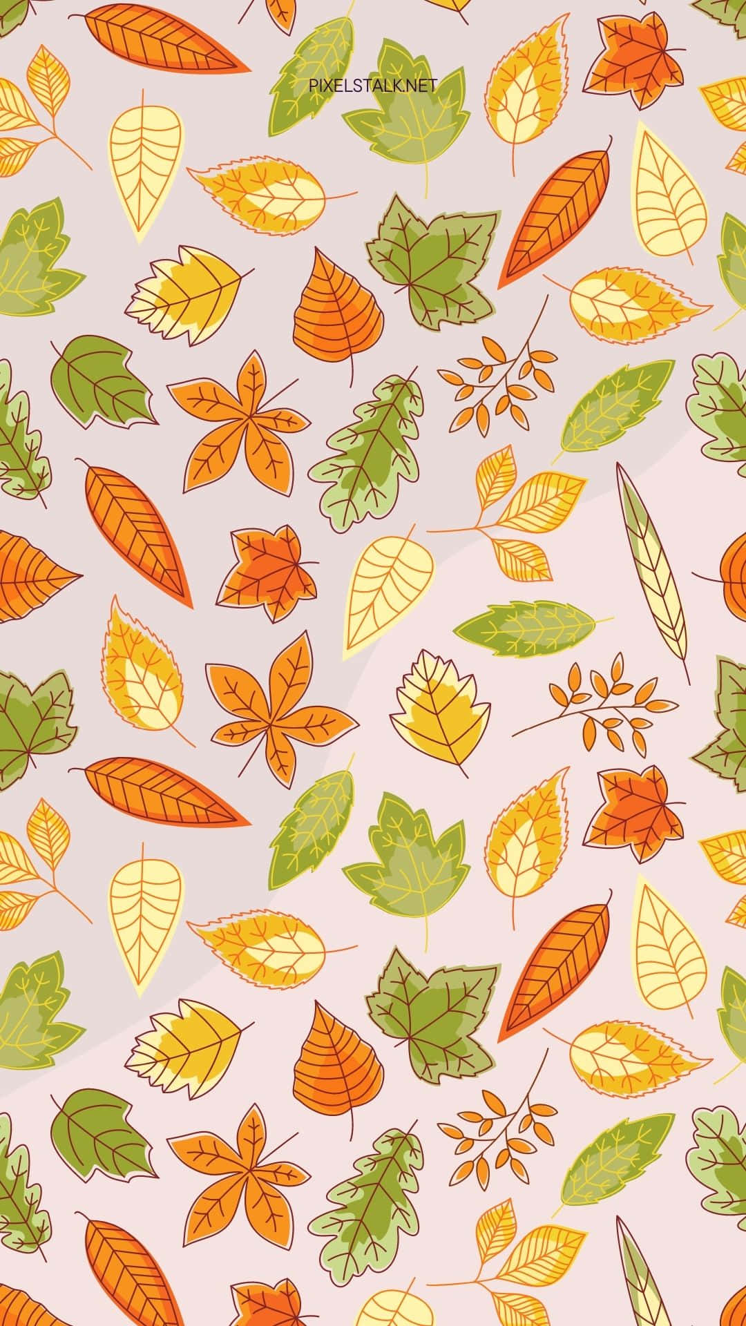 Download Various Leaves Cute Fall Pattern Digital Artwork Wallpaper