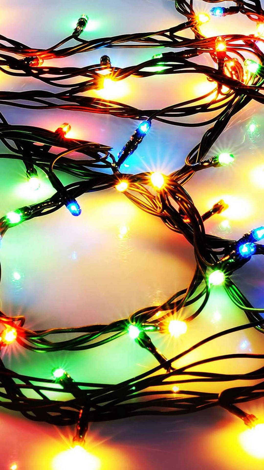 Christmas Lights iPhone Wallpaper
