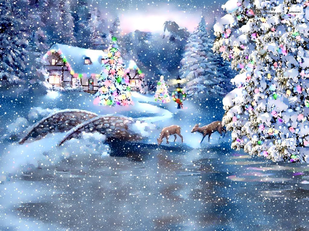 Beautiful scene christmas wallpaper. Beautiful scene christ