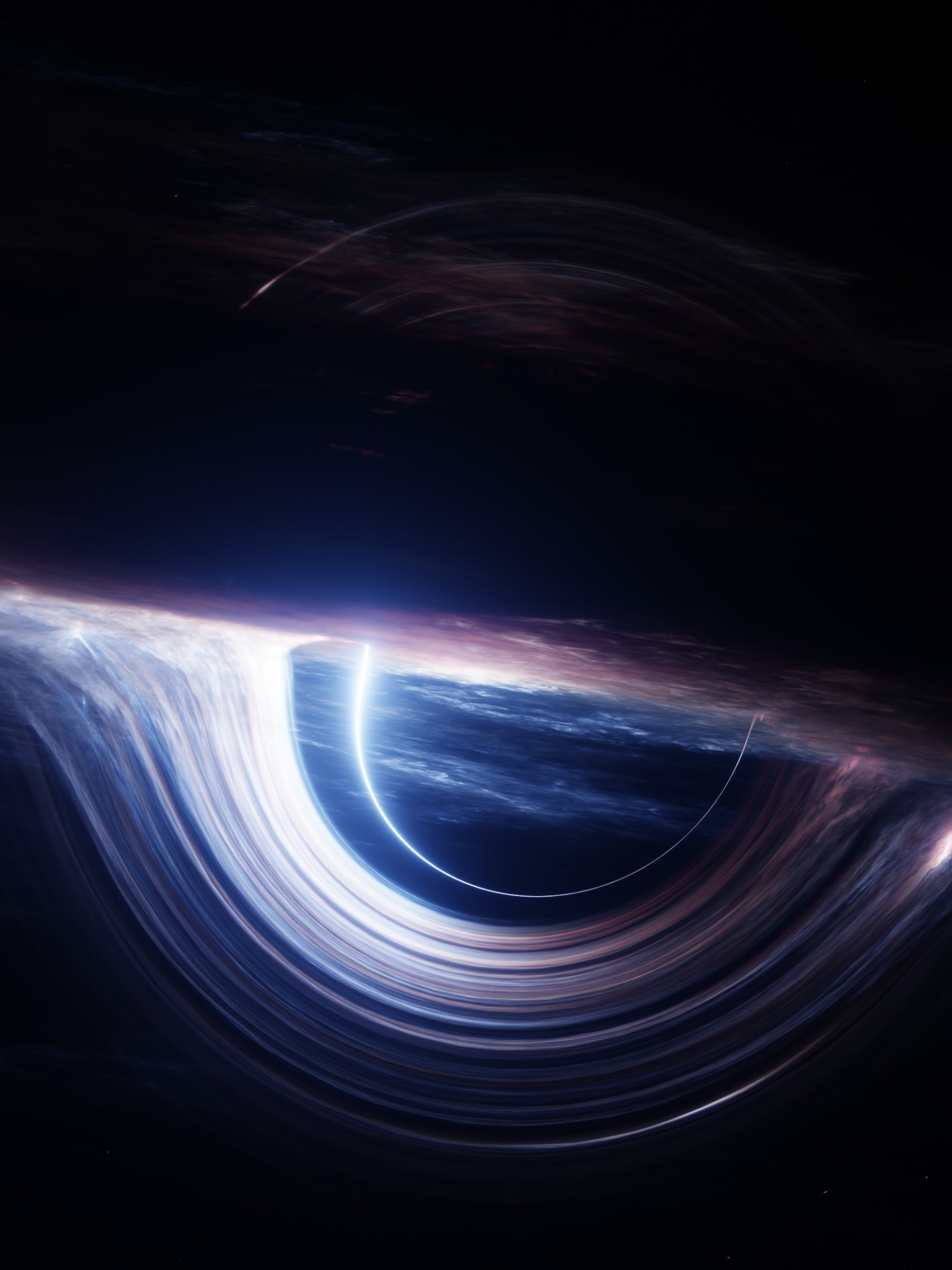 Interstellar Wallpaper 4K, Gargantua black hole