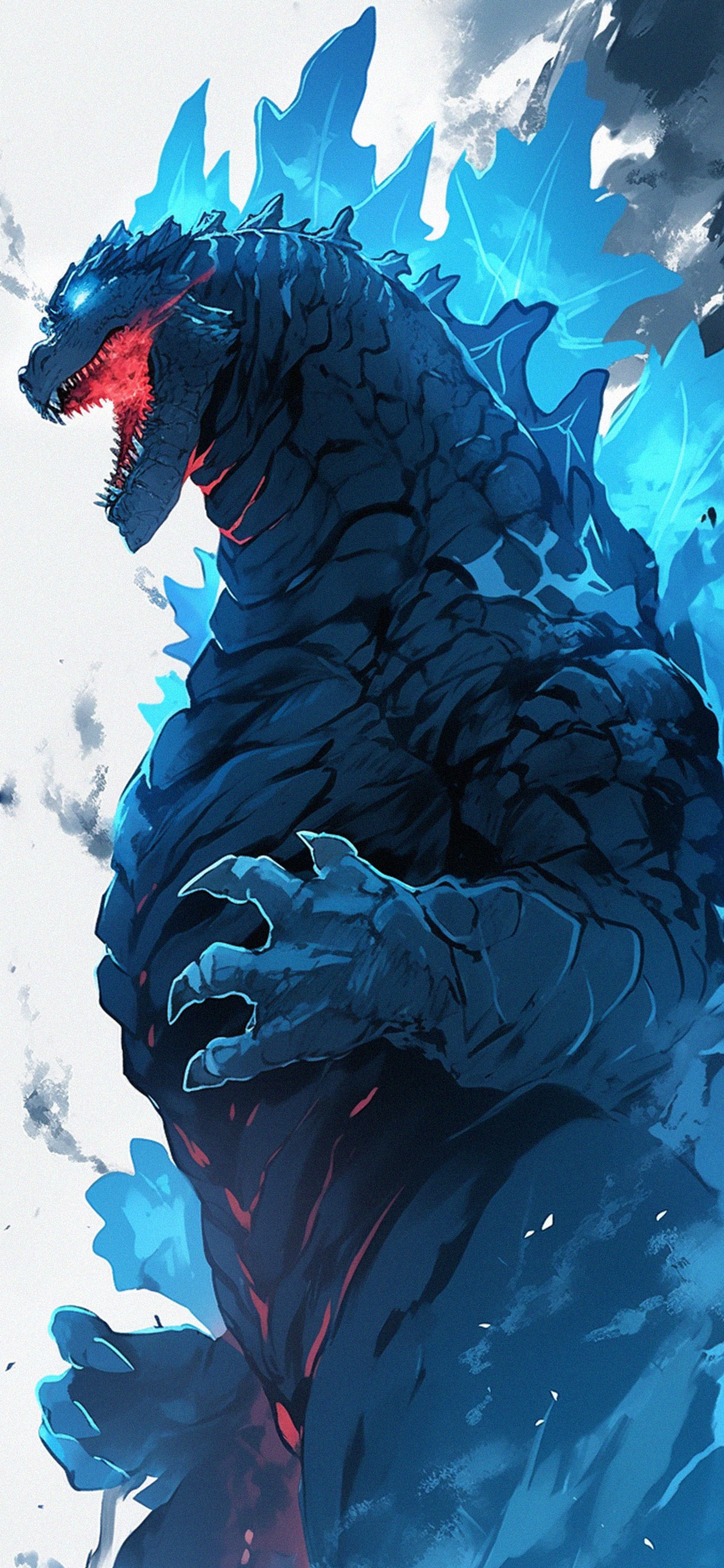 Godzilla Blue Aesthetic Wallpaper