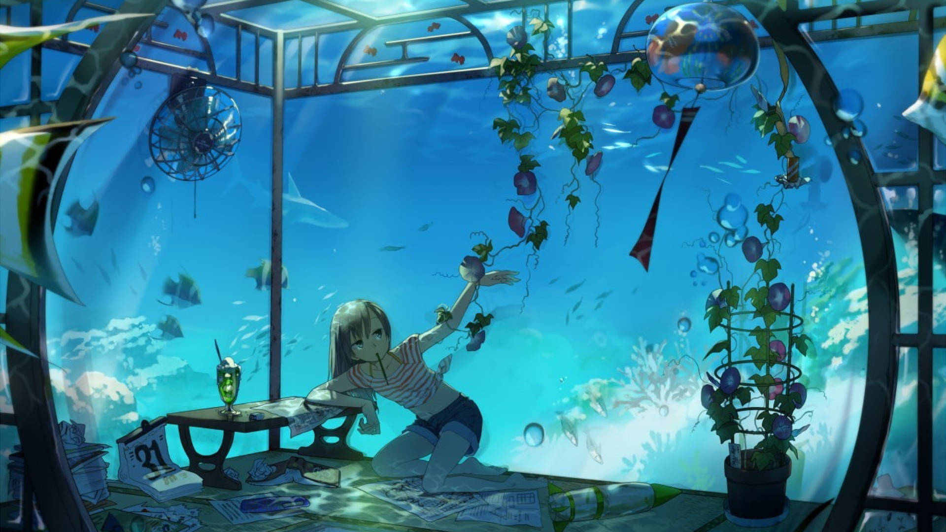 Sublime Underwater Paradise: Dive into a Mesmerizing 8K Anime