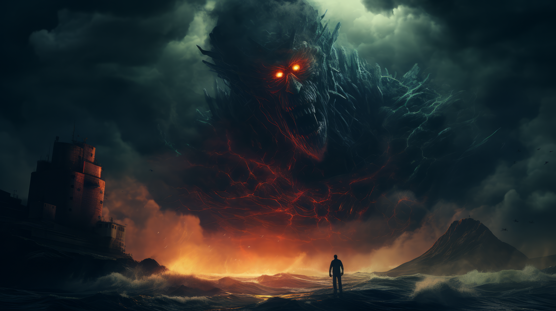 Epic Monster Encounter HD Wallpaper