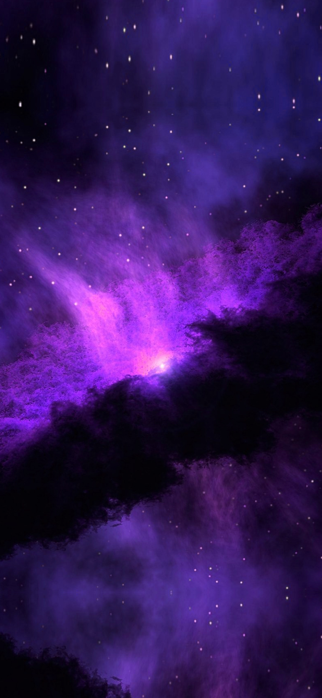 Space Blue Purple Nebula Star Awesome Wallpaper
