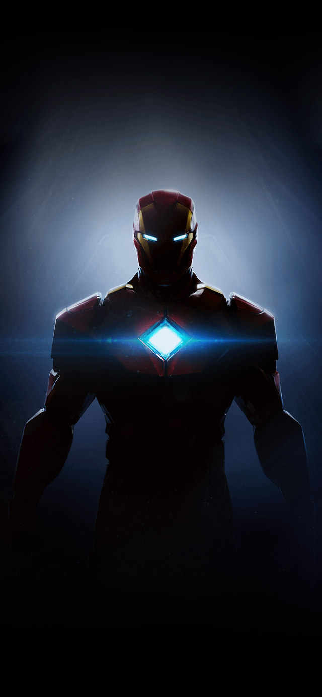 Removed the text from the announcement poster for the Iron Man game from EA to make a desktop and mobile wallpaper