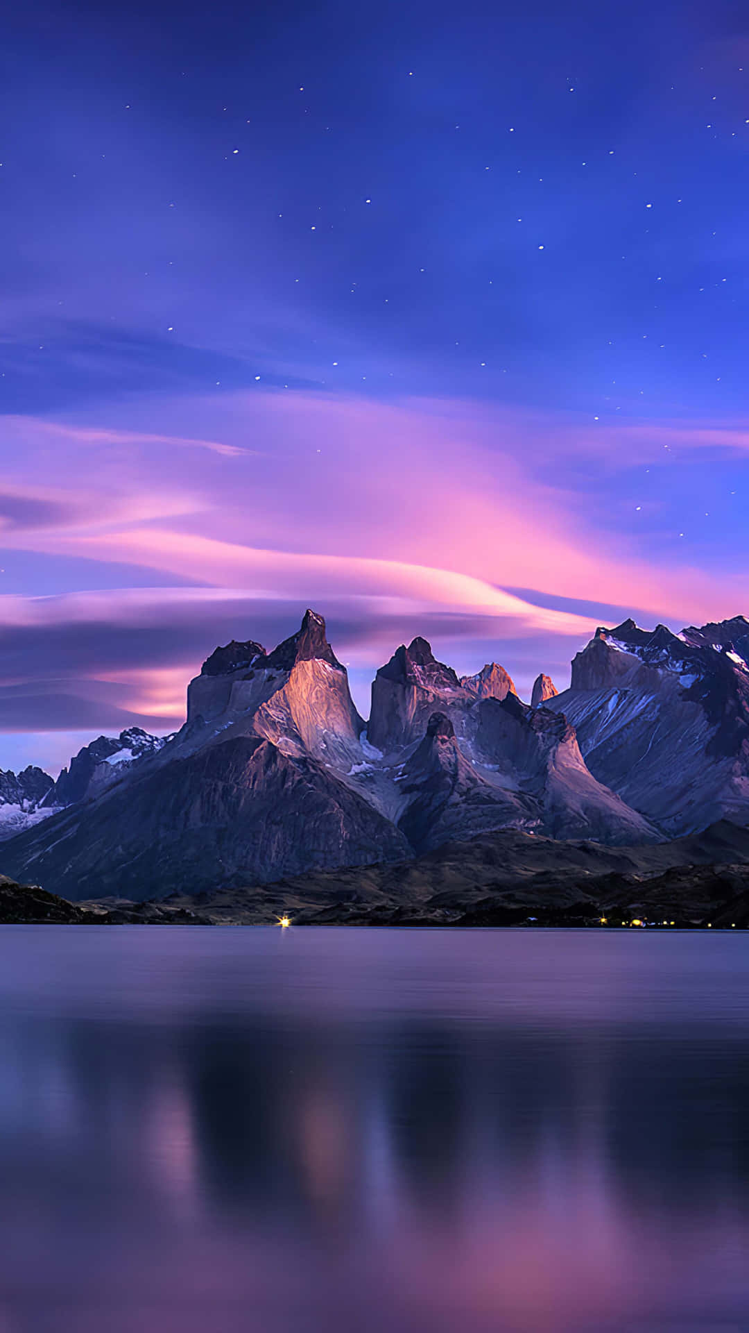 Download Purple Sunset Nature 4K iPhone Wallpaper