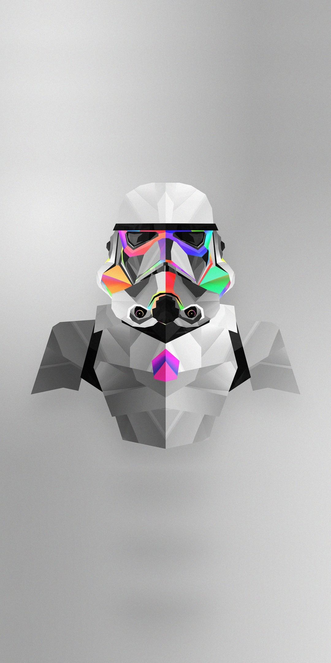 Stormtrooper, abstract, star wars, colorful, minimal, art, 1080x2160 wallpaper. Star wars wallpaper iphone, Star wars picture, Star wars villains