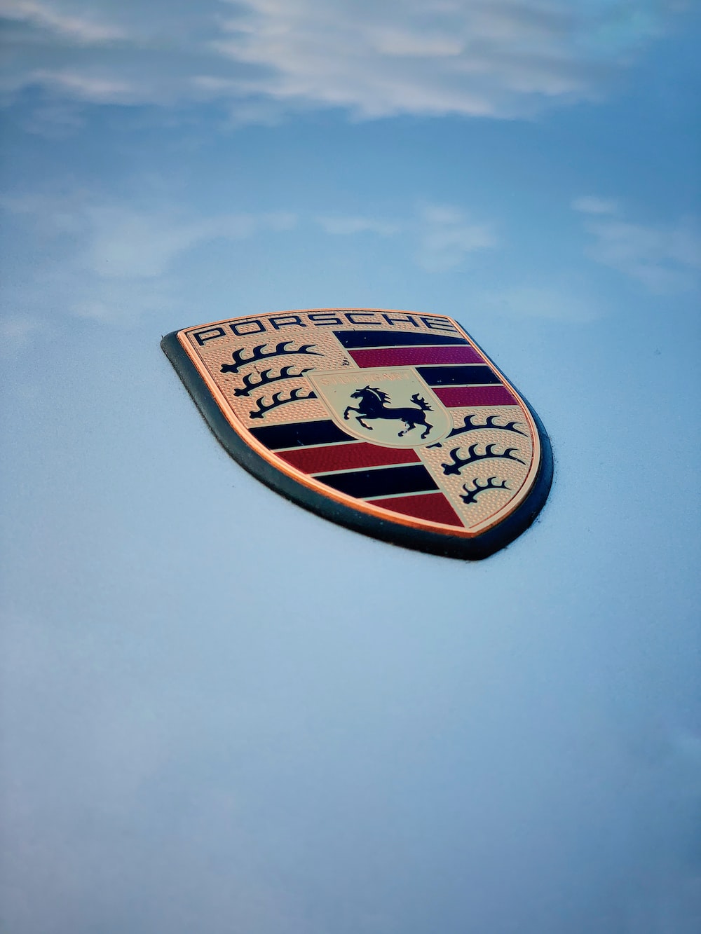Porsche metal logo photo