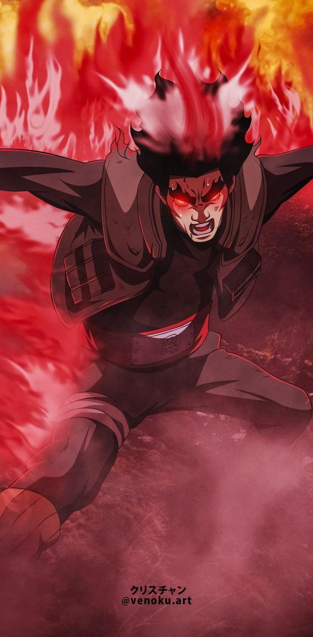 Anime might guy Wallpaper Download