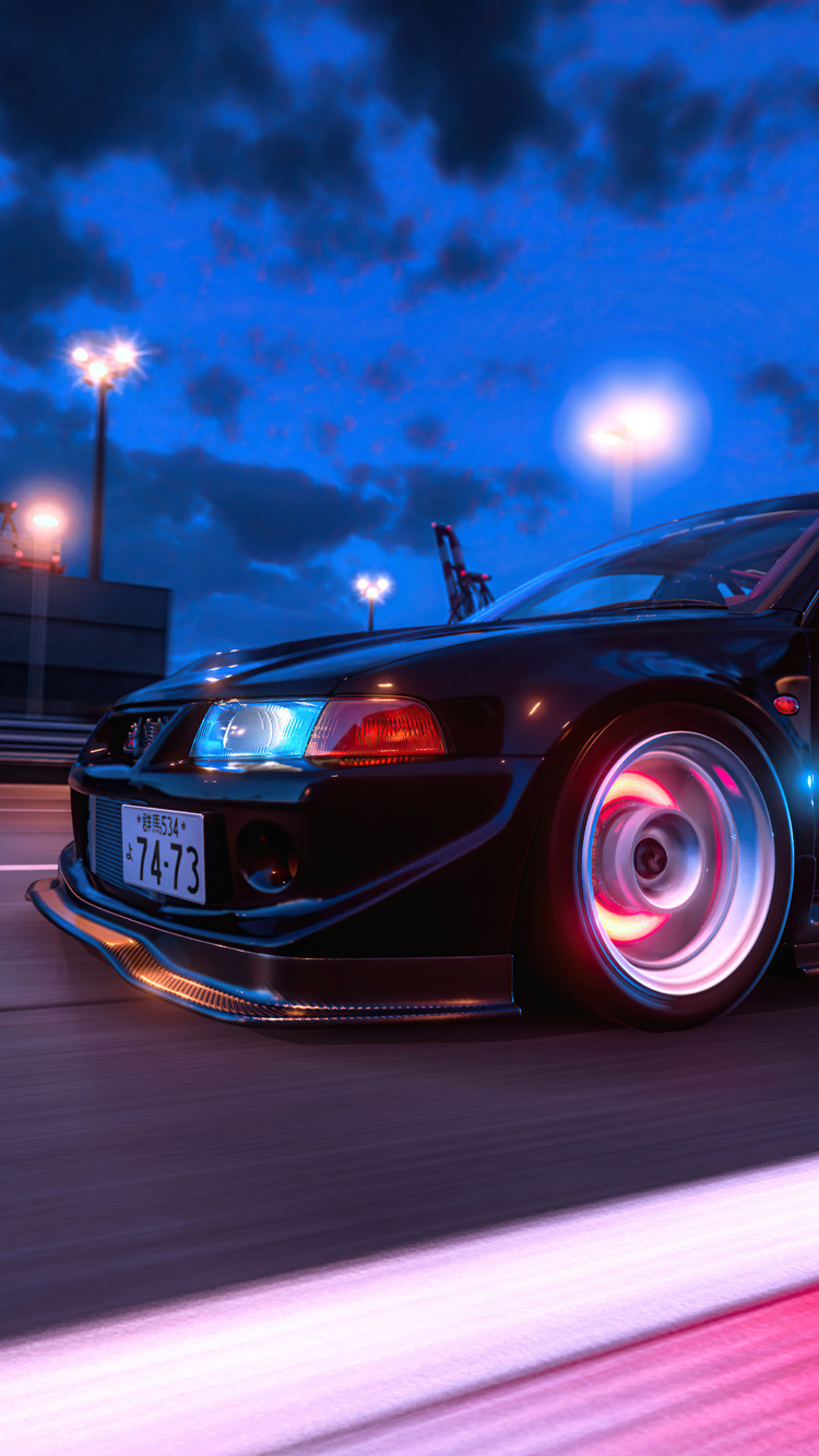 Mitsubishi Lancer Evolution VI Gran Turismo 7 iPhone 6, iPhone 6S, iPhone 7 HD 4k Wallpaper, Image, Background, Photo and Picture