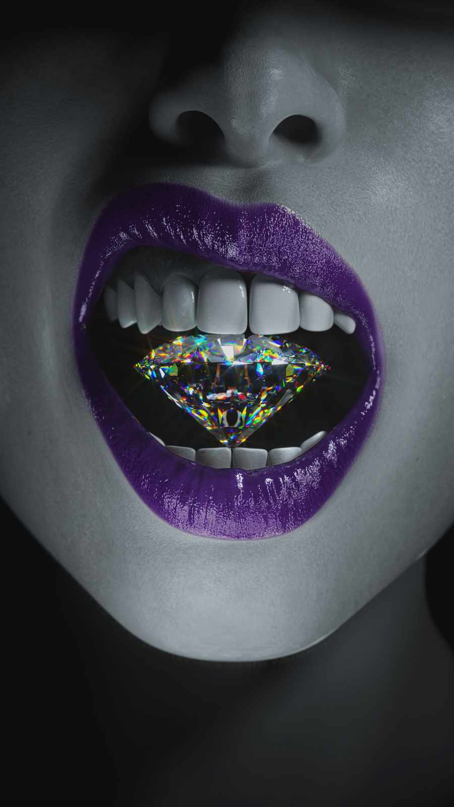 Diamond Girl iPhone Wallpaper