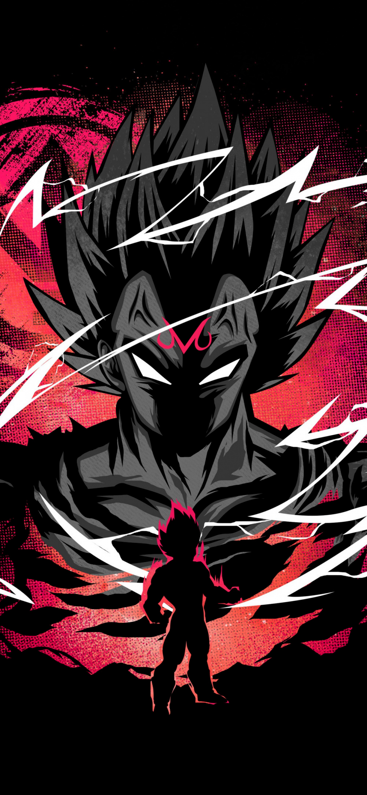 Vegeta Wallpaper 4K, AMOLED, Dragon
