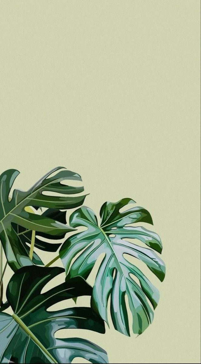 Background. iPhone wallpaper green, Nature art painting, Plant painting