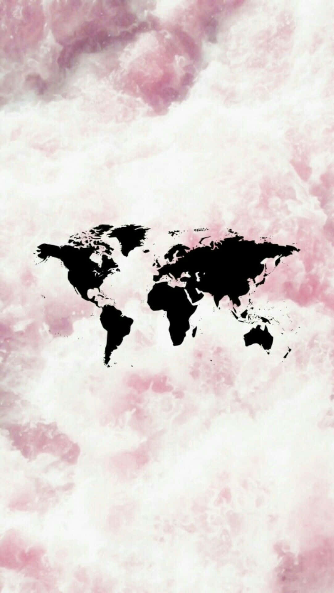Download A Pink Background With A Black