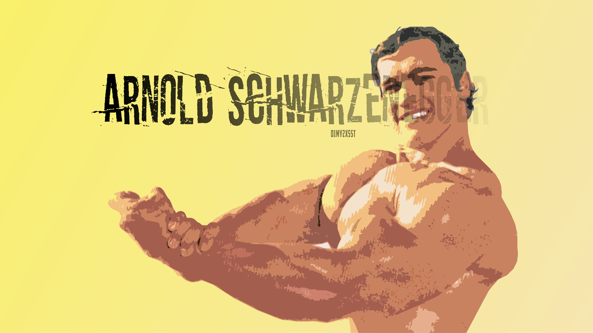 Retro Arnold Schwarzenegger Bodybuilding HD Wallpaper