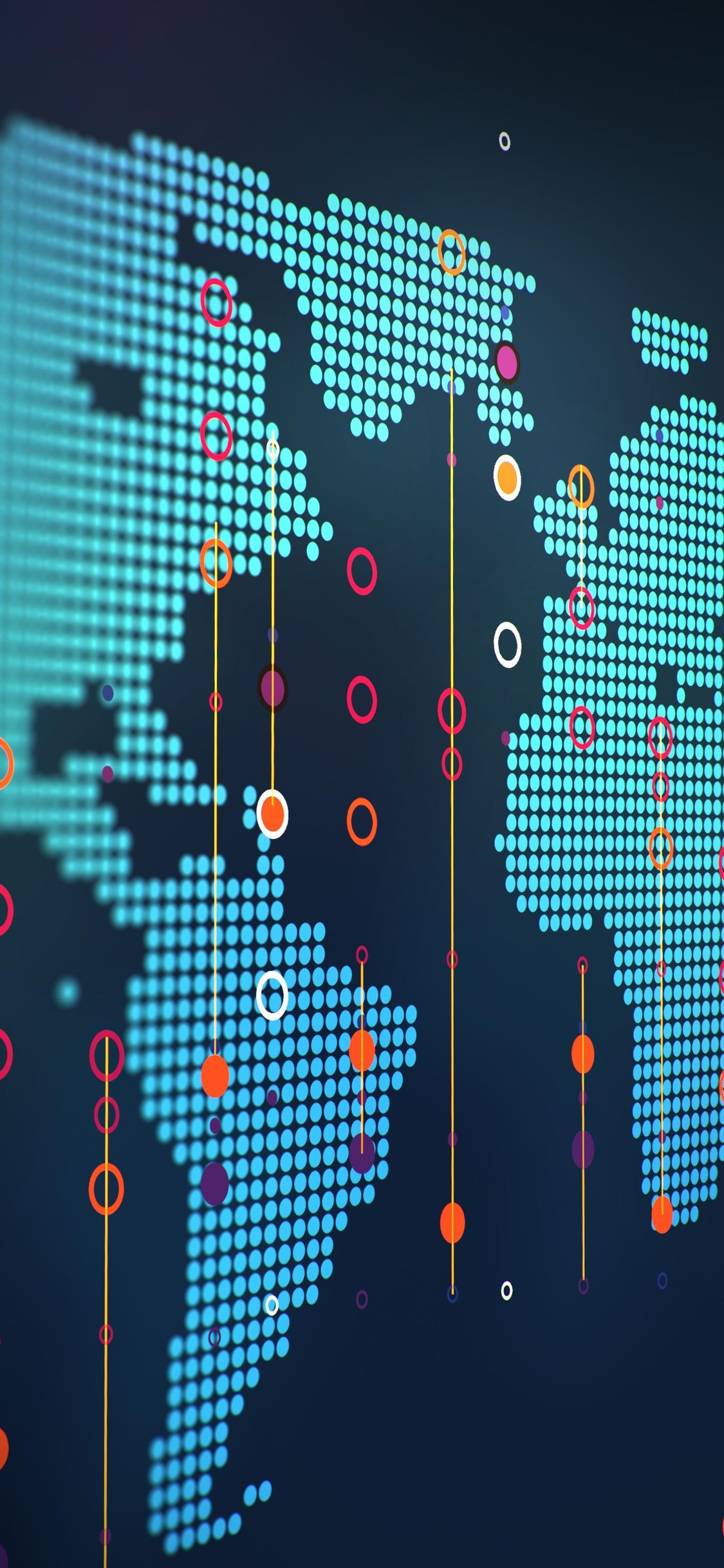 World Map Lights iPhone XS, iPhone 10, iPhone X HD 4k Wallpaper, Image, Background, Photo and Picture