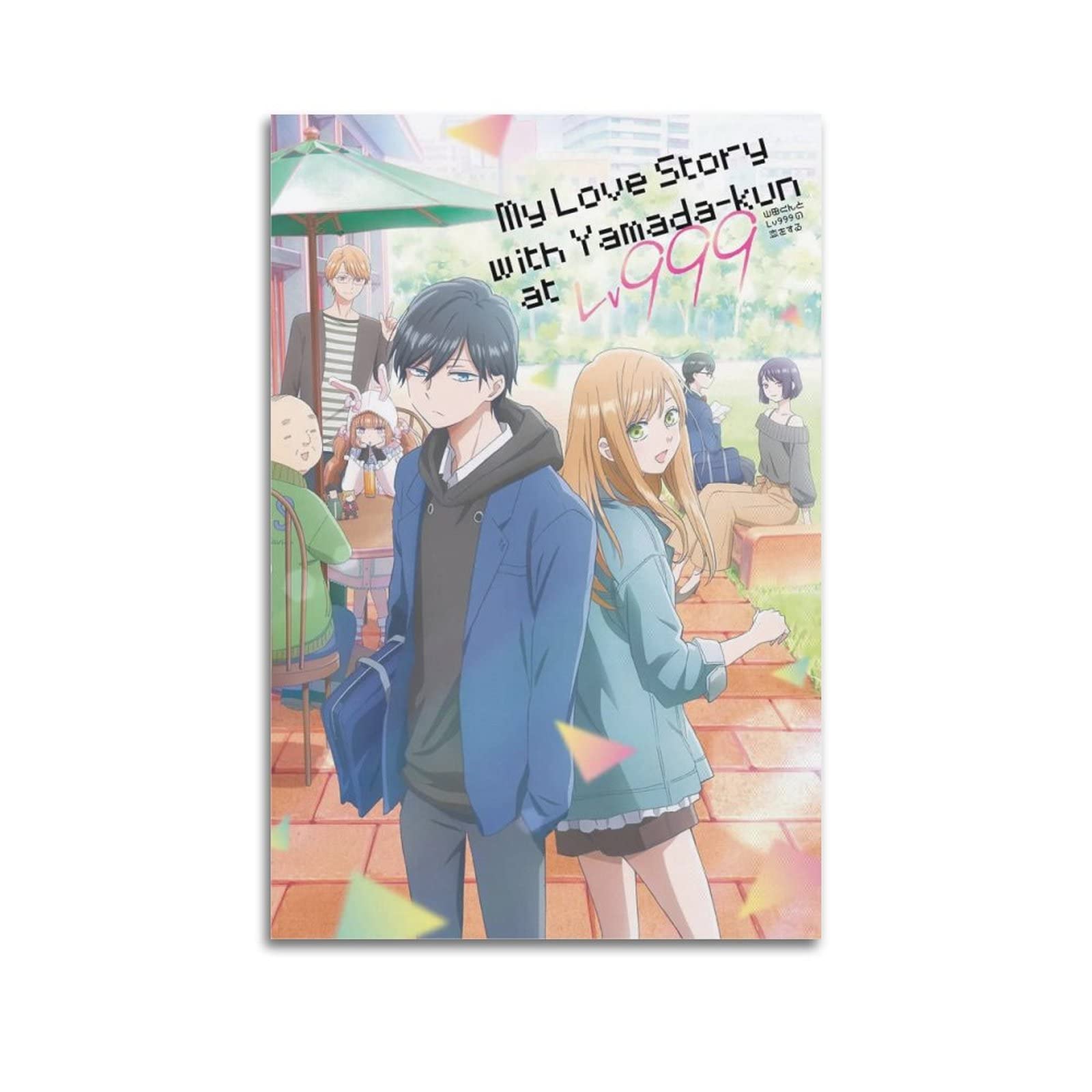 Anime My Love Story With Yamada Kun At Lv999 Poster For Room Aesthetics Decorative Picture Print Wall Art Canvas Posters Gifts 16x24inch(40x60cm) Unframe Style: Posters & Prints
