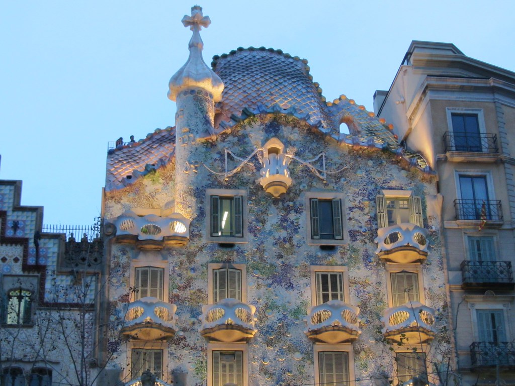 La Casa Batllo à Barcelone. La Casa Batllo, ancienne maison