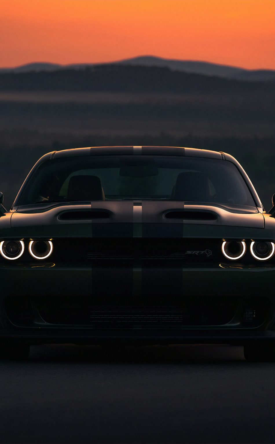 Download wallpaper 950x1534 dodge charger srt hellcat, dark, 2019, iphone, 950x1534 HD background, 21945